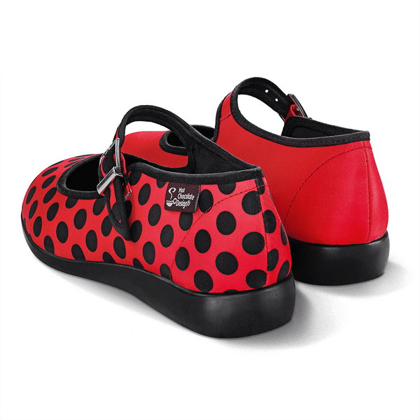 Chocolaticas Ladybug Women s Mary Jane Flat