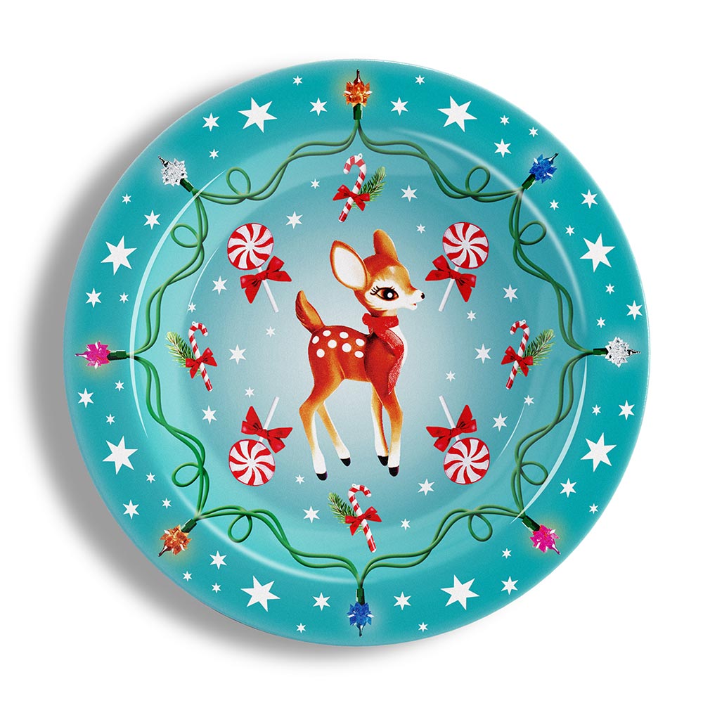 Chocolaticas® Kitschy Christmas Set of Plates