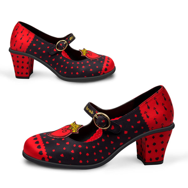 SALT&CHOCOLATE ♥ Muse Mary Jane Pumps 412511001 Queen_Of_Hearts_Womens_Mid_Hee