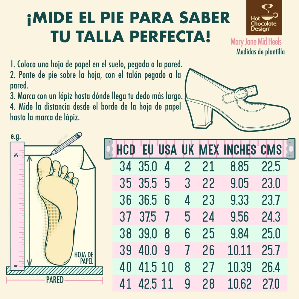 Chocolaticas® Mid Heels Diner Women's Mary Jane Pump