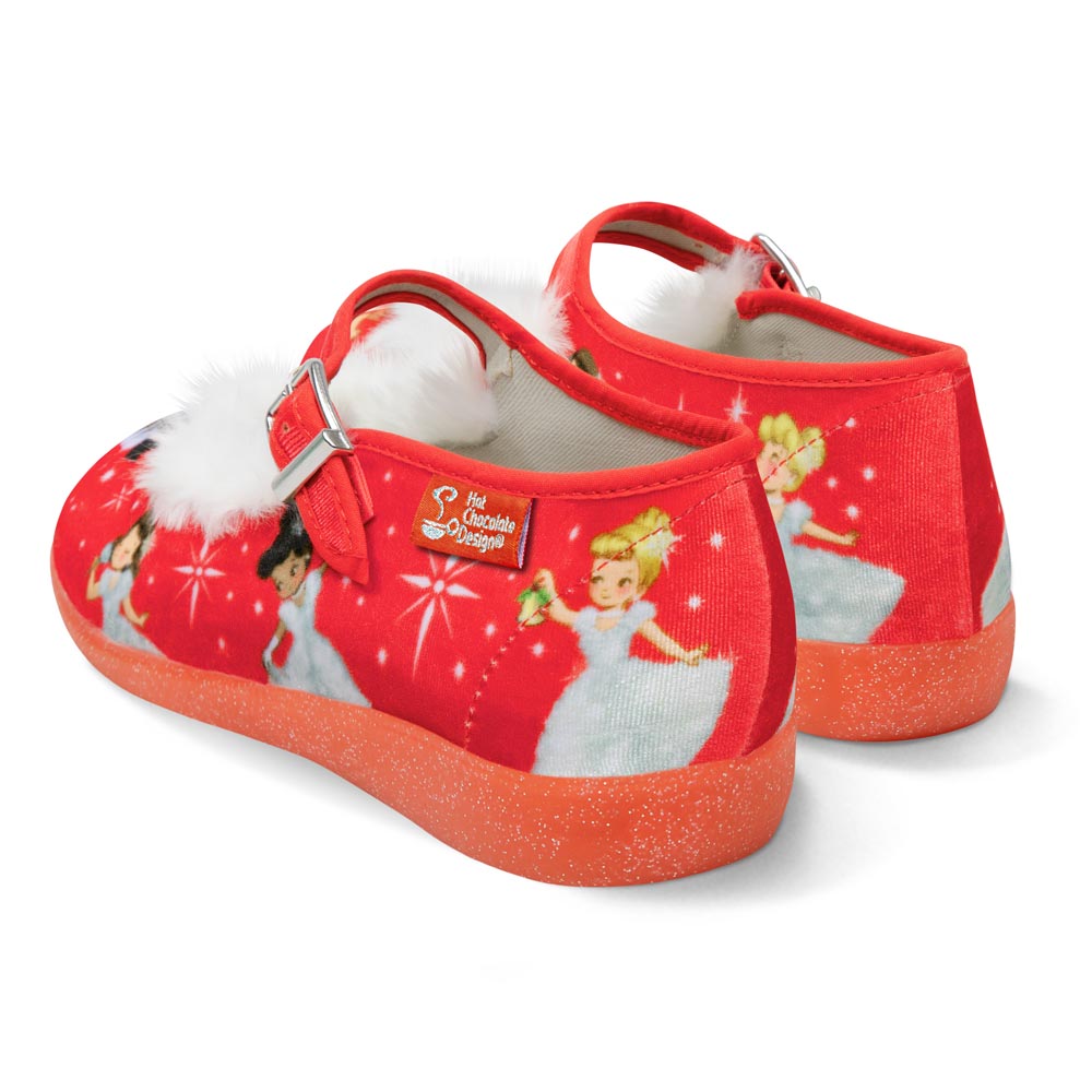 Chocolaticas® Warm Winter Wishes Women's Mary Jane Flat