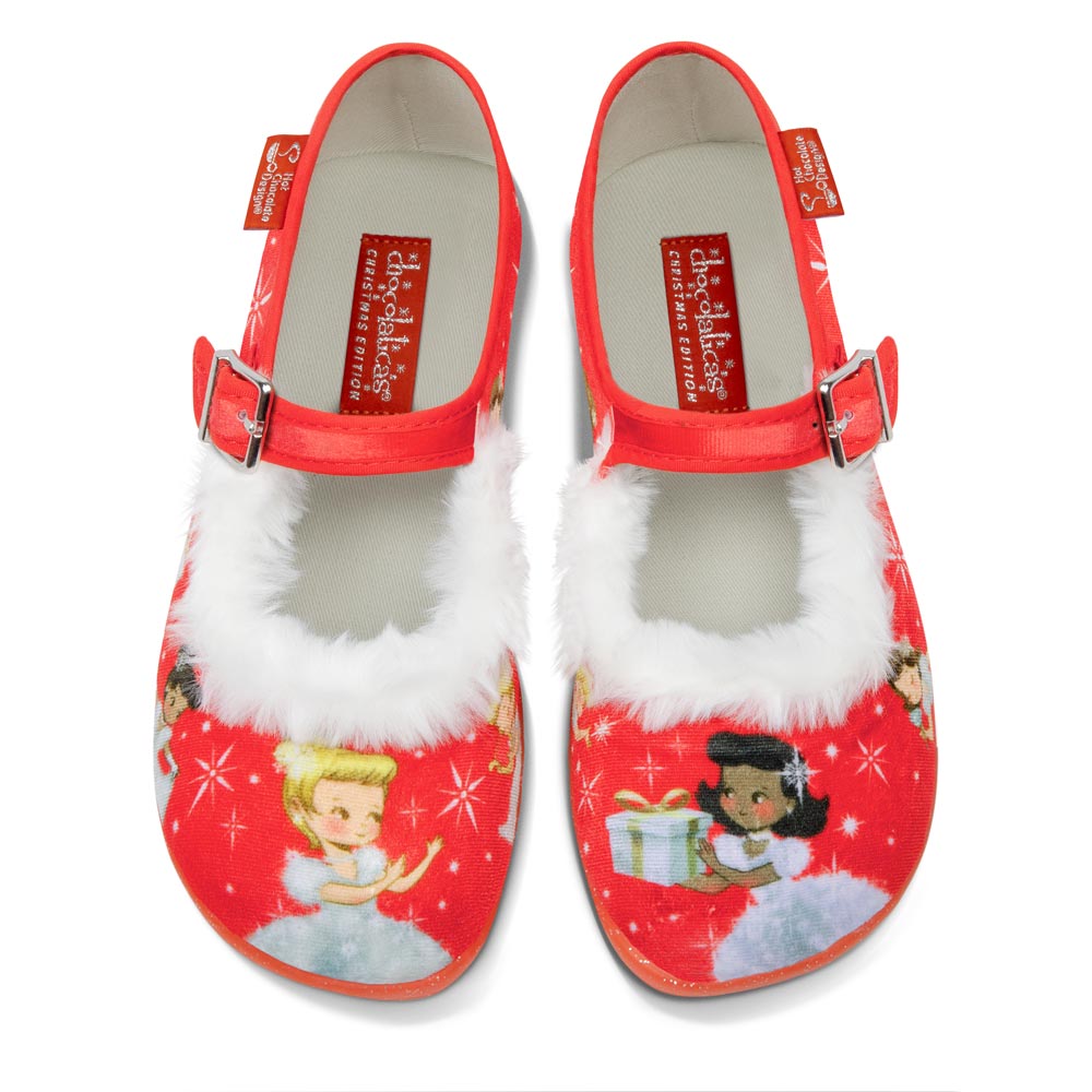 Chocolaticas® Warm Winter Wishes Women's Mary Jane Flat