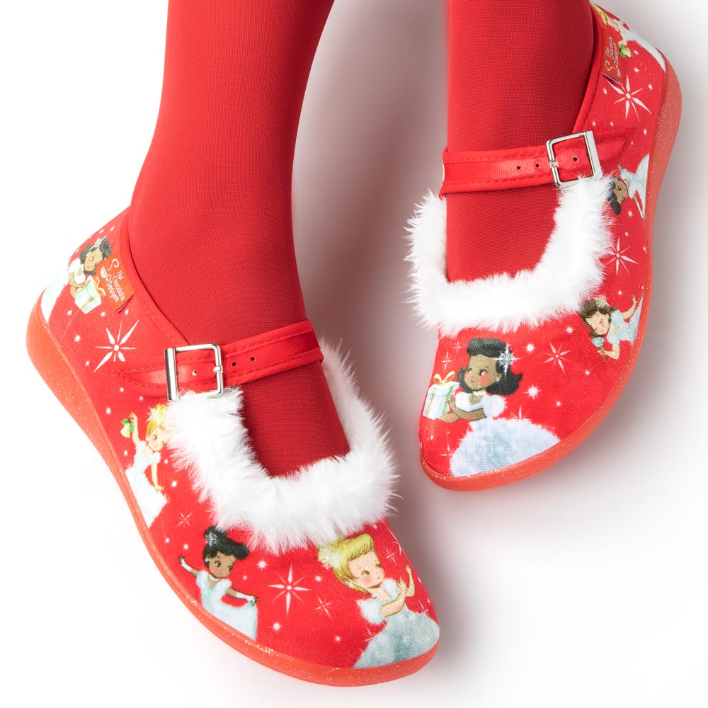 Chocolaticas® Warm Winter Wishes Women's Mary Jane Flat
