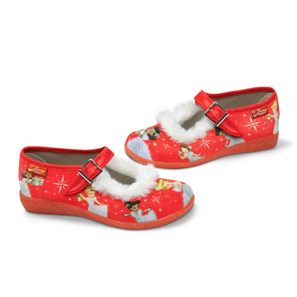 Chocolaticas® Warm Winter Wishes Women's Mary Jane Flat