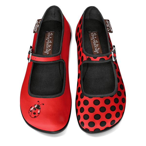 Chocolaticas Ladybug Women s Mary Jane Flat