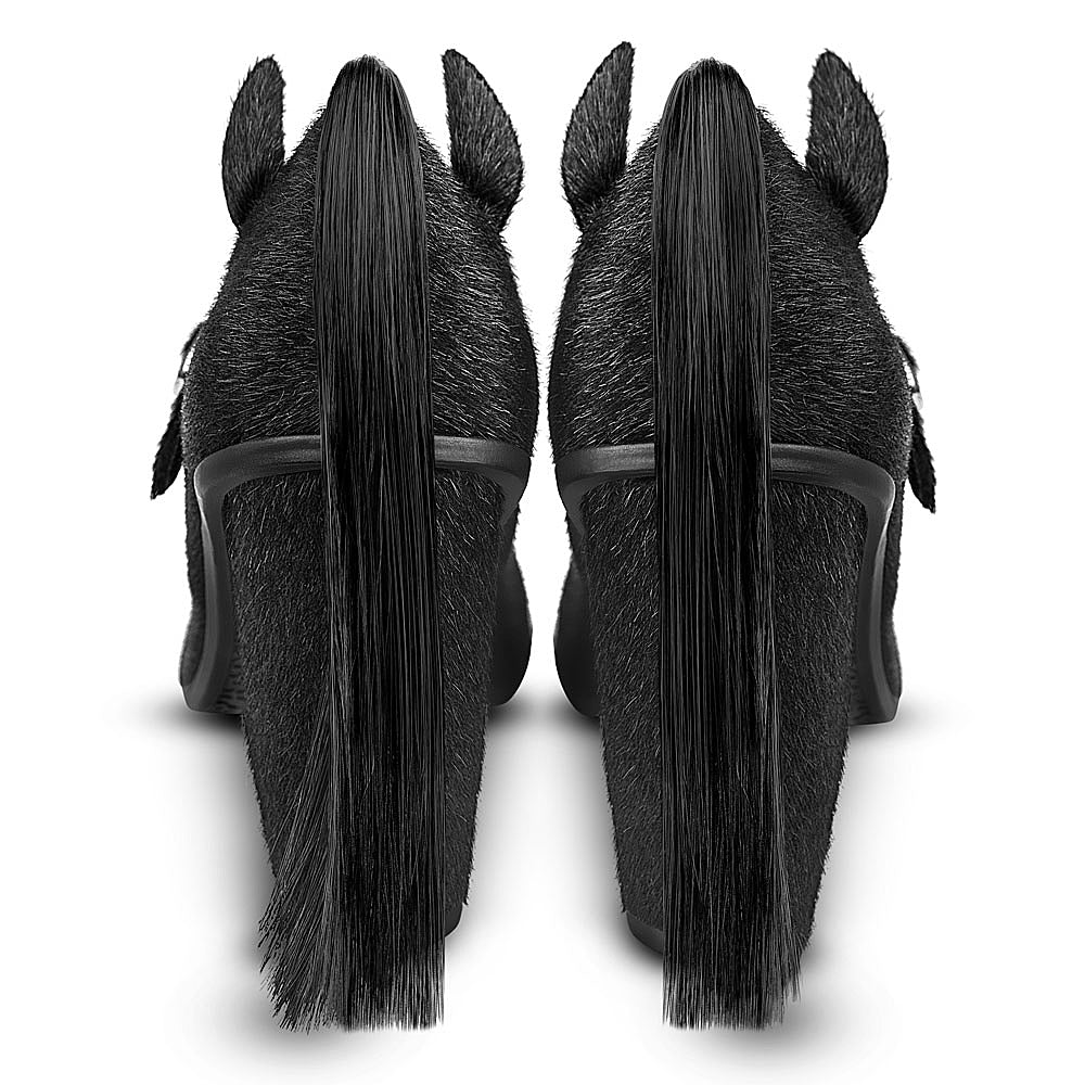 Chocolaticas® High Heels Black Unicorn Women's Mary Jane Pump