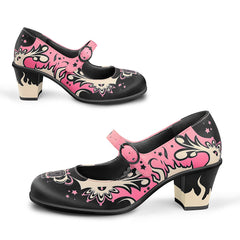 Chocolaticas® Mid Heels Transylvania Women's Mary Jane Pump