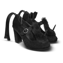 Chocolaticas® High Heels Black Unicorn Women's Mary Jane Pump