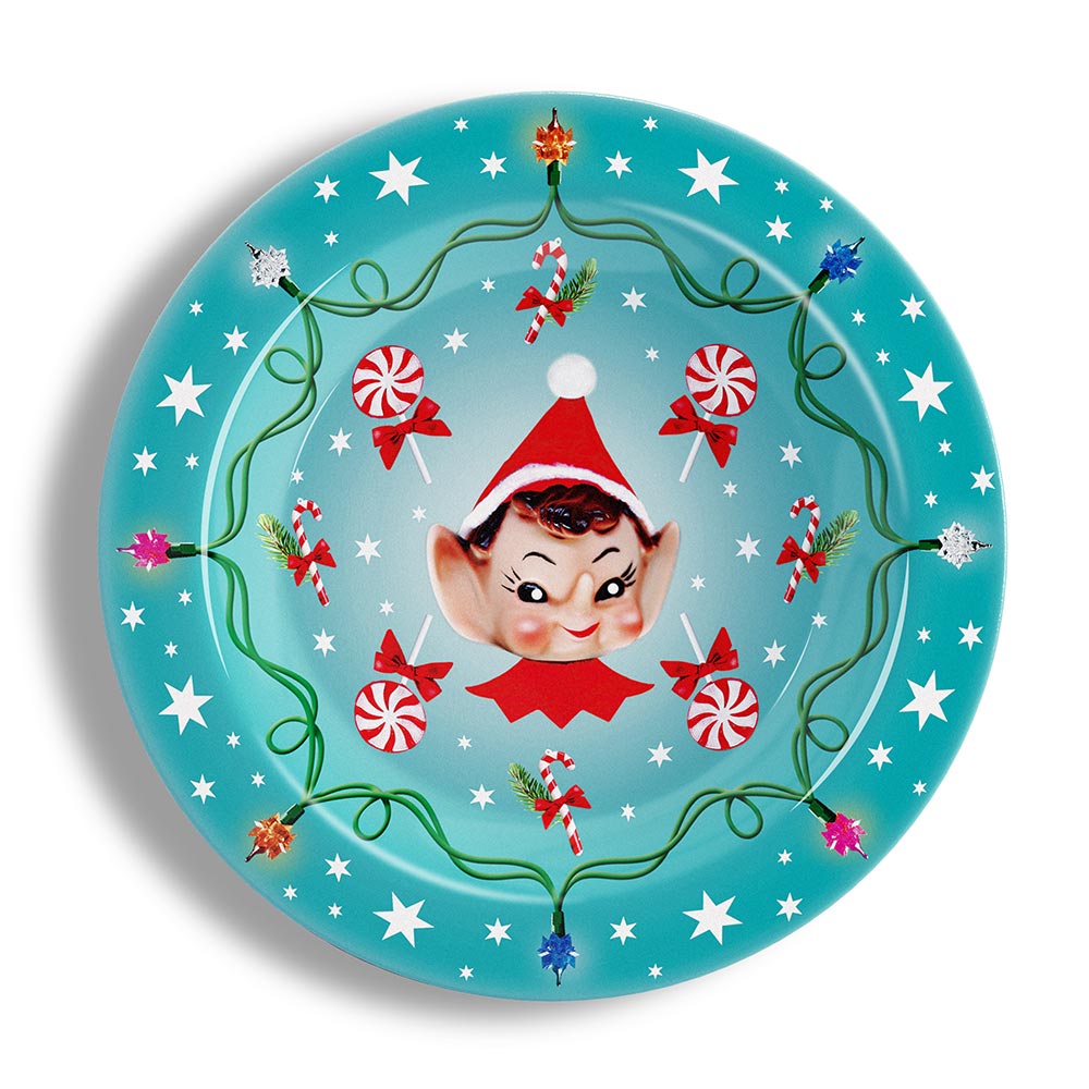 Chocolaticas® Kitschy Christmas Set of Plates