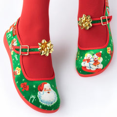 Chocolaticas® Christmas Joy Women's Mary Jane Flat