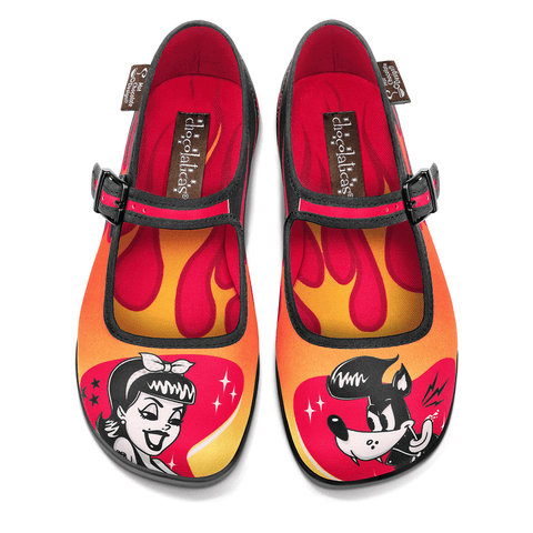 Chocolaticas® Hot Rod Women's Mary Jane Flat