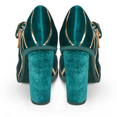 Chocolaticas® High Heels Peacock Women's Mary Jane Pump