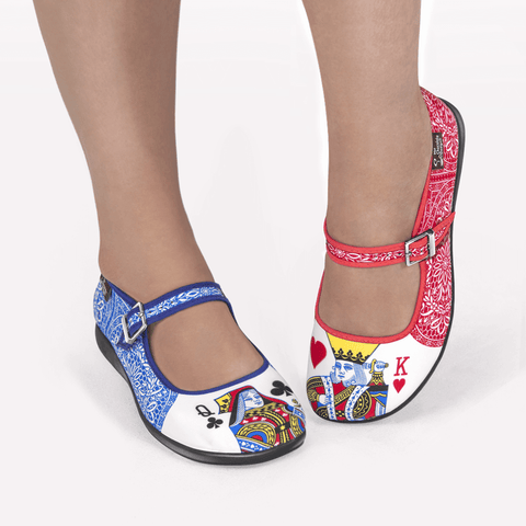 Chocolaticas® Lady Poker Women's Mary Jane Flat