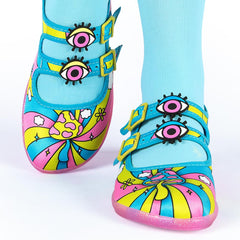 Chocolaticas® Trippy Daze Women's Mary Jane Flat