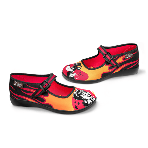 Chocolaticas® Hot Rod Women's Mary Jane Flat